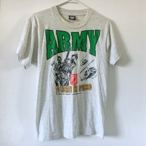 Vintage Early 90s ARMY T-Shirt -The Last Firebase